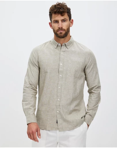 Staple Superior - Hamilton Linen Blend LS Shirt