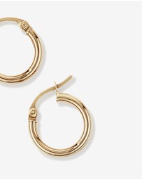 Michael Hill - 14mm Hoop Earrings in 10kt Yellow Gold