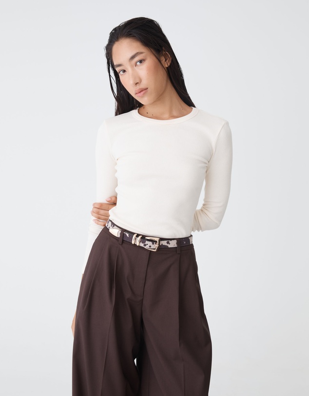 Forcast - Sienna Cowhide Belt