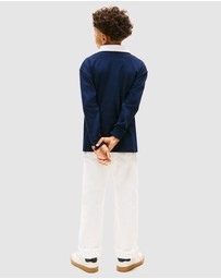 Tommy Hilfiger - Heritage Colour-Blocked Flag LS Polo Shirt - Kids