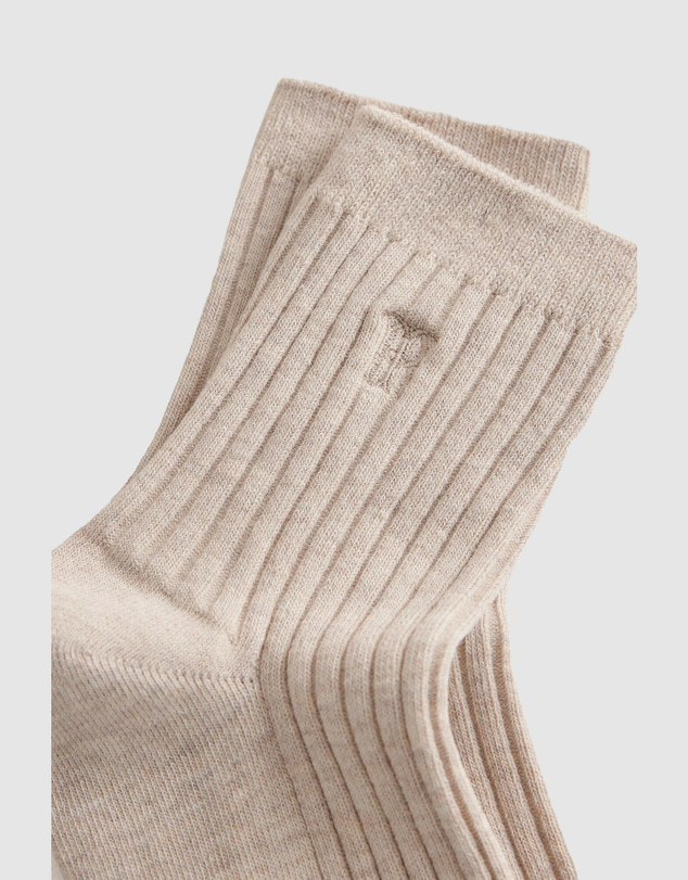 Trenery - Monogram Rib Crew Sock