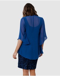Tania Olsen Designs - Leilani Shawl Cocktail Dress