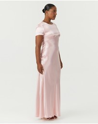 Third Form - Satin Bias Maxi Tee Dress