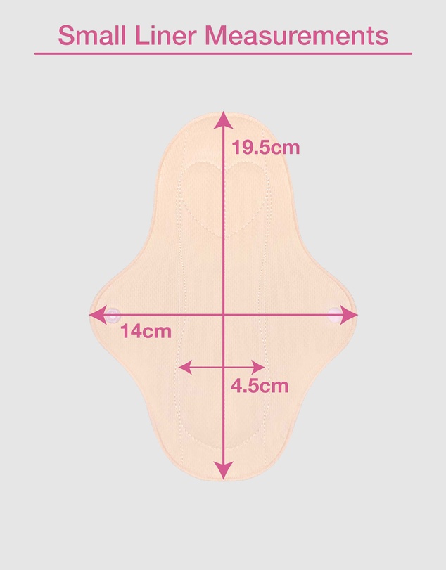 B Free Intimate Apparel - Ultra Thin Small Reusable Panty Liner With Wings - 10 Pack