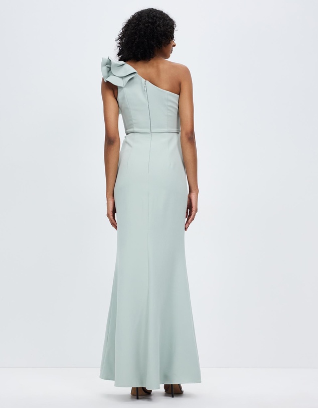 Bariano - Sue Frill Shoulder Gown