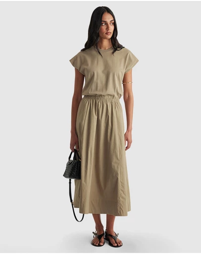 Decjuba - Sadie Spliced Maxi Dress