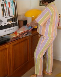 Mosey Me - Miami Stripe Pyjama Set