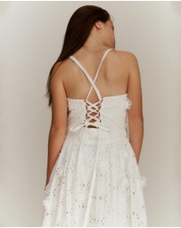 Bardot Junior - Estie Broderie Midi Dress - Kids-Teens