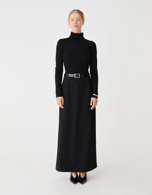 Forcast - Kaitlyn Crepe Column Skirt