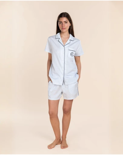 Gingerlilly - Rebecca Judd x Gingerlilly Camilla Cotton Short PJ Set