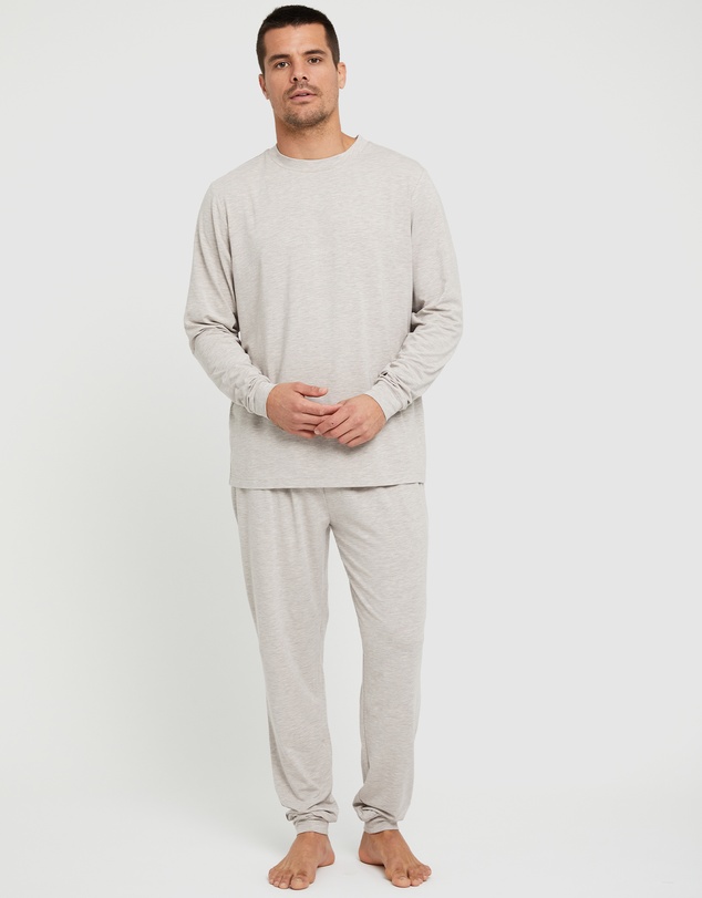 Bamboo Body - Men's Long Sleeve Crew Neck