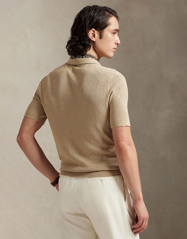 Polo Ralph Lauren - Textured Stretch Linen-Blend Sweater - ICONIC EXCLUSIVE