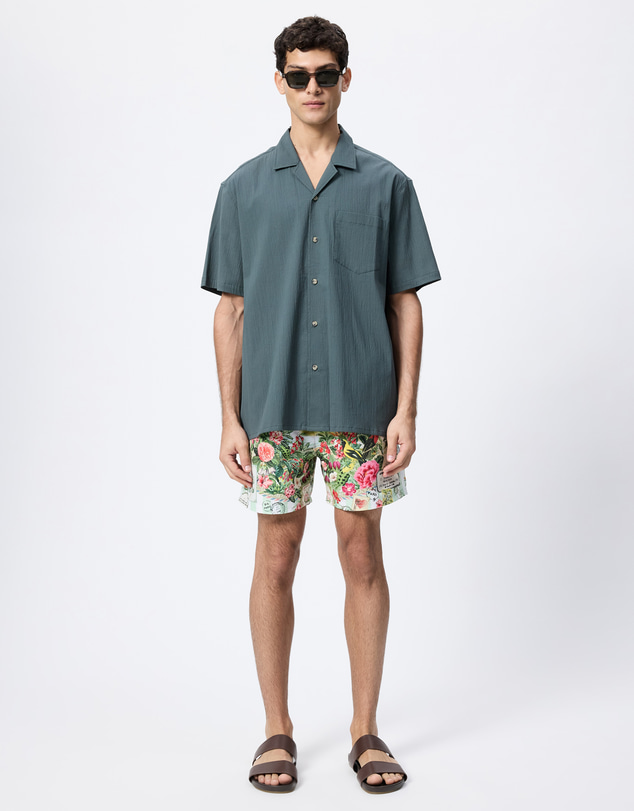 Camilla - Mid Length Boardshorts With Elastic Waist