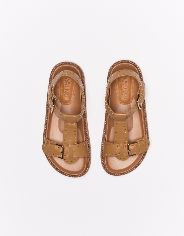 Walnut Melbourne - Paloma Leather Sandal