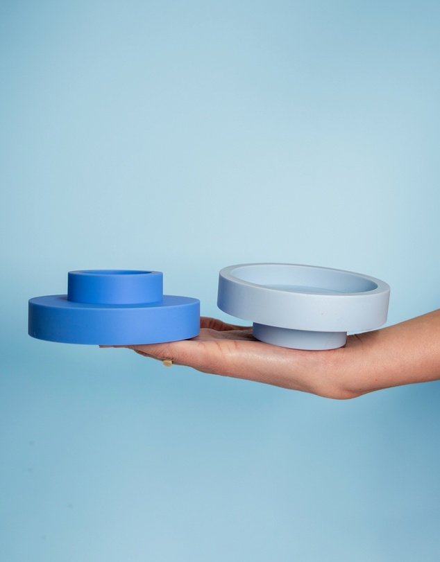 porter green - flipp lrg silicone unbreakable candle holder set