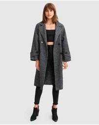 Belle & Bloom - Rumour Has It Oversized Wool Blend Coat