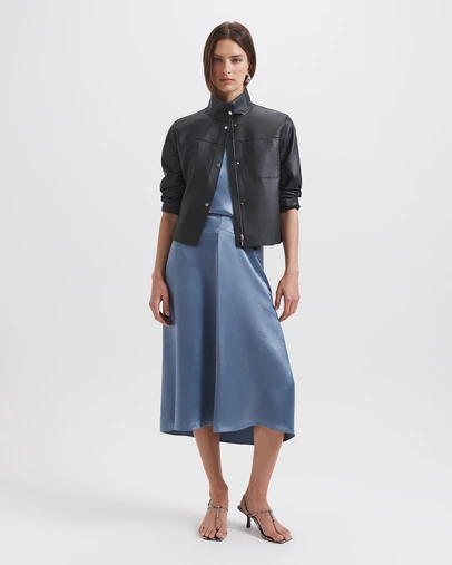 SABA - Sallee Draped Front Midi Skirt