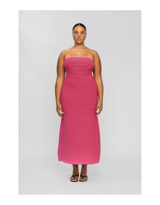 The Wolf Gang - Sunmor Knit Maxi Dress - Candy