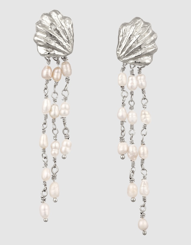 Haze & Glory - ICONIC EXCLUSIVE - Earrings Hanger Serene Shell 925 Sterling Silver