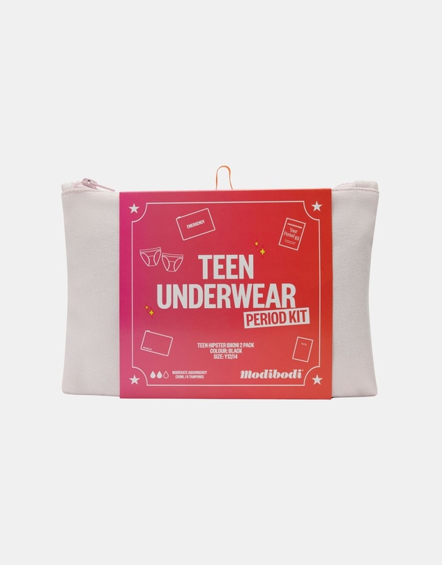 Modibodi - Teen Hipster Bikini 2 Pack Period Underwear Kit Moderate Absorbency