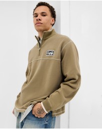 BDG By Urban Outfitters - BDG Dust Mock Neck Half Zip Sweat