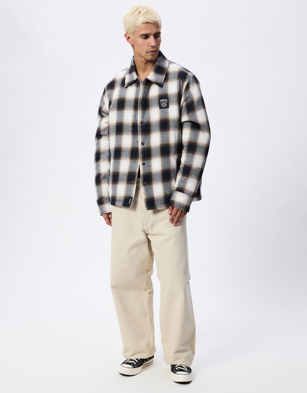 Thrills - Stagger Cropped Flannel Jacket