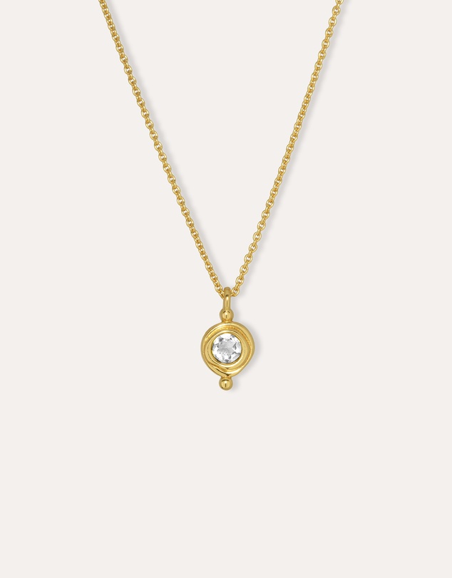 Ottoman Hands - April Birthstone Pendant Necklace