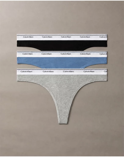 Calvin Klein - 3-Pack Cotton Modal Balance Thongs