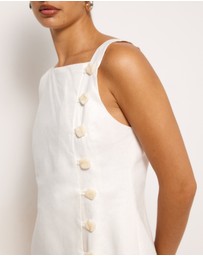 AERE - Sian Linen Mini Dress