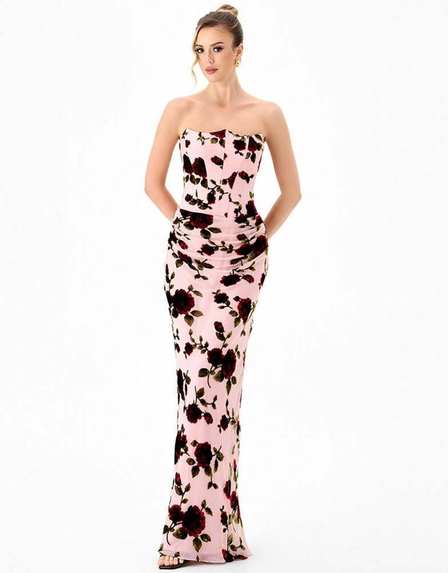 Bariano - Charlene Pointed Draped Maxi