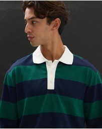 AERE - Striped Rugby Polo