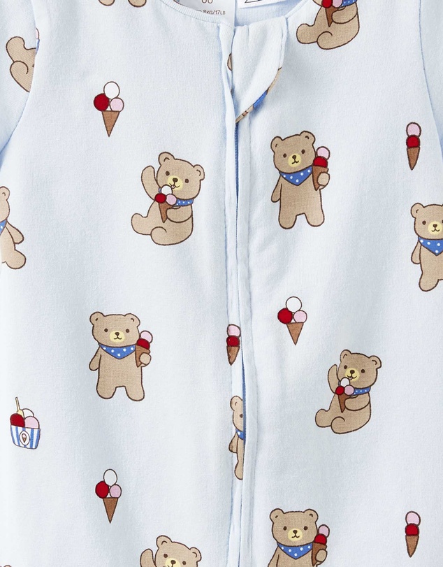 Cotton On Kids - Growie Short Sleeve Zip Romper