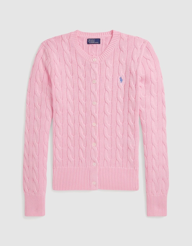 Polo Ralph Lauren - Cable-Knit Cotton Crewneck Cardigan