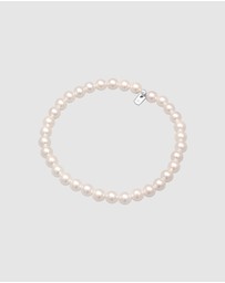 Kuzzoi - ICONIC EXCLUSIVE - Bracelet Trend Elegant with Shell Core Pearls in 925 Sterling Silver