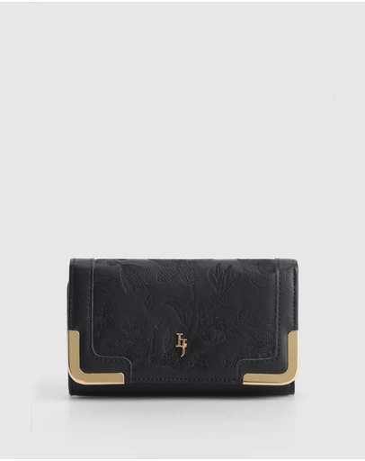 Laura Jones - Embroidered Trifold Wallet