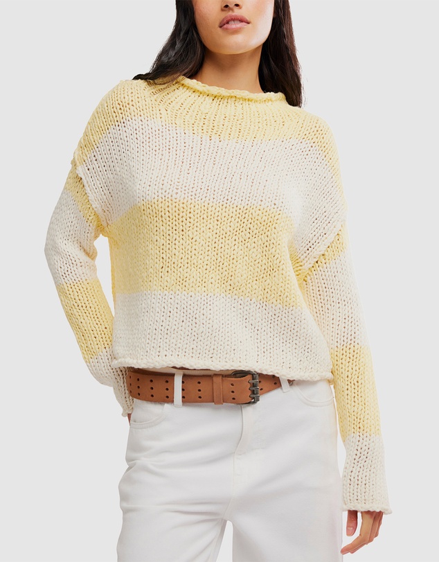 Free People - Opal Rugby Stripe Sweater