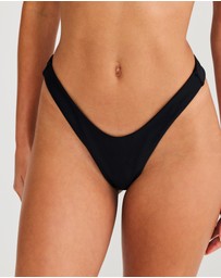 Vacay Swimwear - Positano Bottom Black