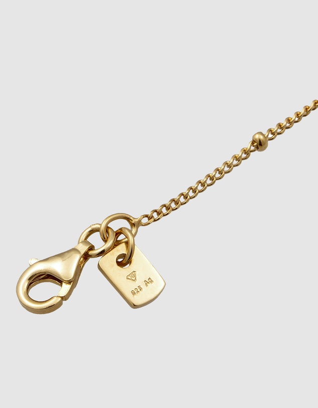 Kuzzoi - ICONIC EXCLUSIVE - Satellite Chain Bracelet with Crystals in Gold-Plated 925 Sterling Silver
