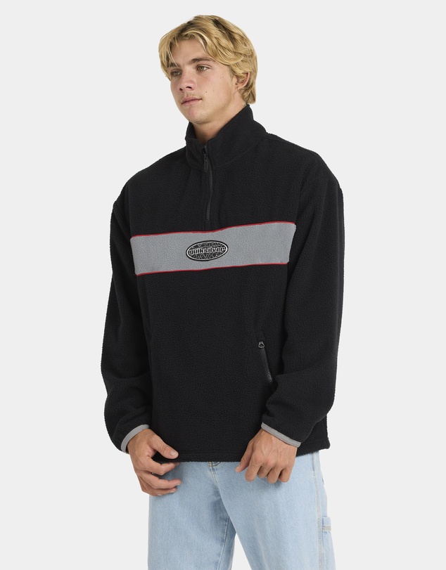 Quiksilver - Mens Mercury Panel 1/4 Zip Fleece Jumper