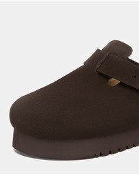 EVERAU - Australian Shepherd Ugg Berrin Platform Cow Suede Upper Loafer Oxfords Flats