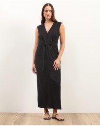 Atmos&Here - Sadie Linen Blend Midi Dress