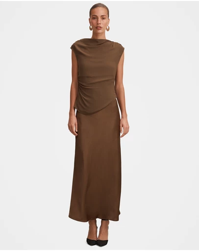 Forever New - Aurora 2 In 1 Slip Midi Dress