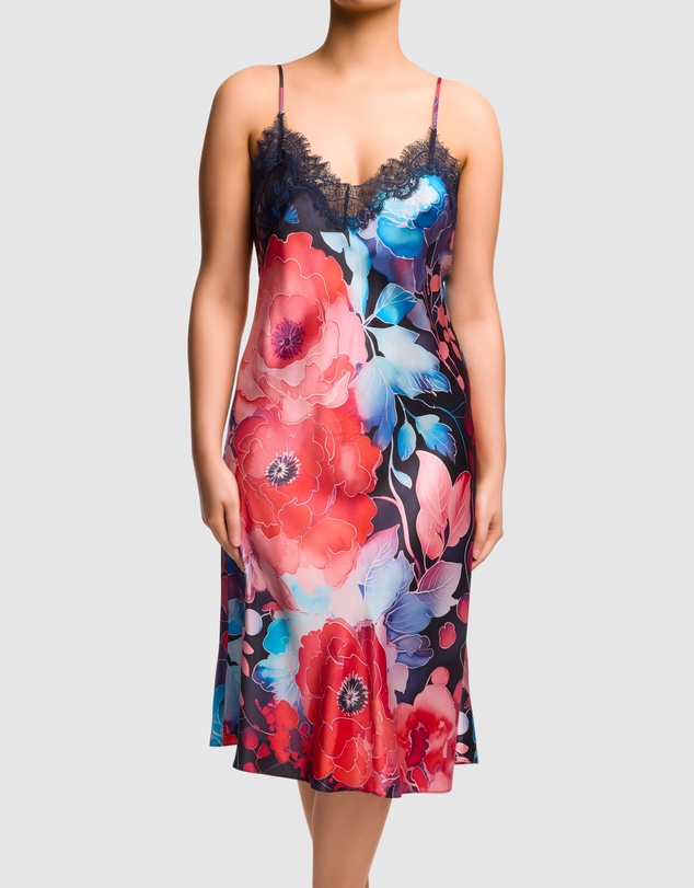 Sainted Sisters - Scarlett Silk Long Chemise