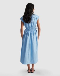 Decjuba - Zoe Shirred Waist Midi Dress