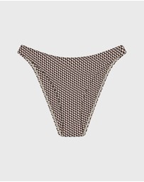 BONDI BORN - Leya Bikini Bottom - Mocha Dot (Embodee™)