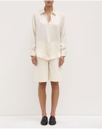 Assembly Label - Pippa Silk Long Sleeve Shirt