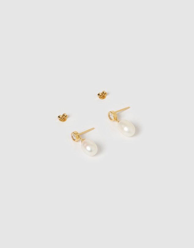 Izoa - Everlee Pearl Drop Stud