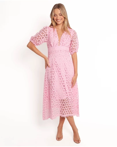 Petal & Pup - Arlington Midi Dress - Pink