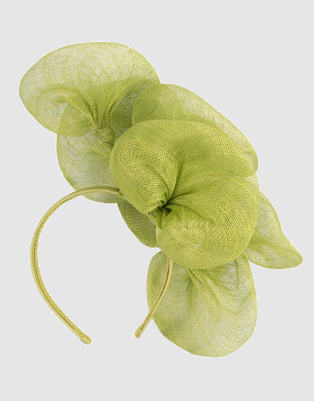 Max Alexander - Large Lilly Lime Flower Fascinator