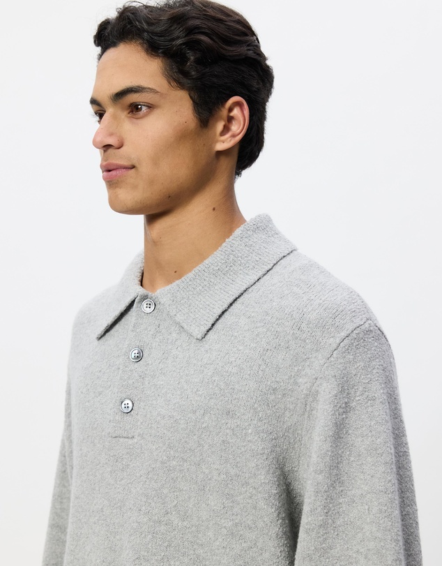 ARKET - Knitted Cotton Blend Polo Shirt